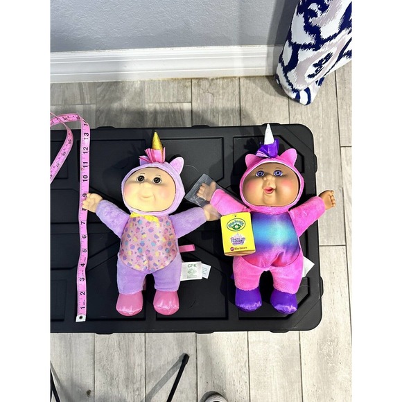 Cabbage Patch Kids 9 inch Cuties Fantasy Friends‎ Plush Set of 2 Unicorns - Picture 1 of 5